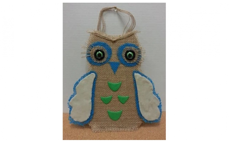 Make a 3D Owl with the addition of Scenic Sand and Decor Sand